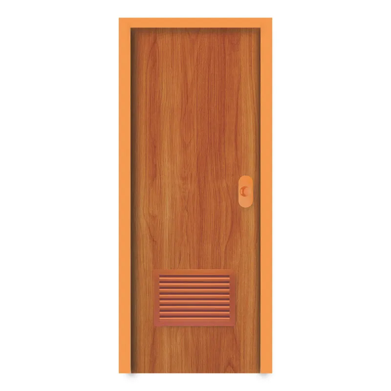 POLYWOOD DOOR VG-A WOOD PVC DOOR SERIES W/LOUVER